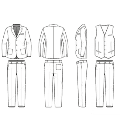 Three Piece Suit Size Chart 1