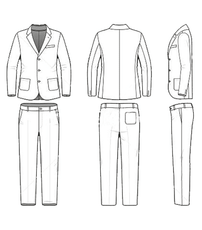 Two Piece Suit Size Chart