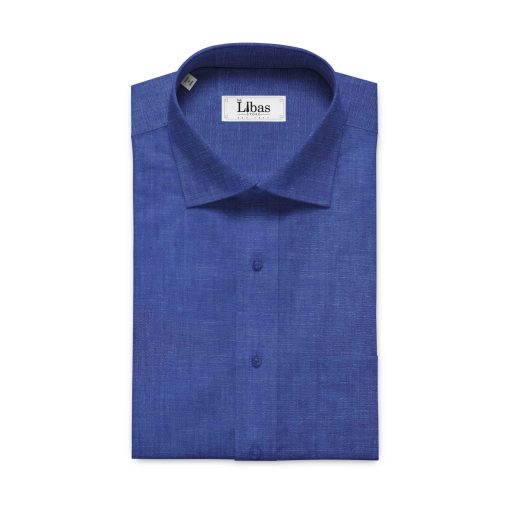 Linen Club Royal Blue 100% Pure Linen Shirt Fabric