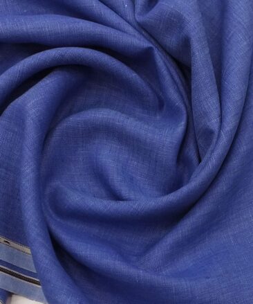 Linen Club Royal Blue 100% Pure Linen Shirt Fabric