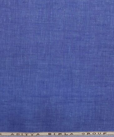 Linen Club Royal Blue 100% Pure Linen Shirt Fabric