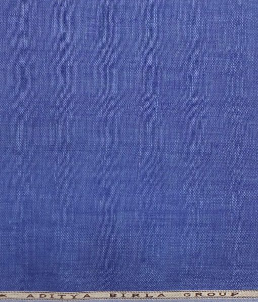 Linen Club Royal Blue 100% Pure Linen Shirt Fabric