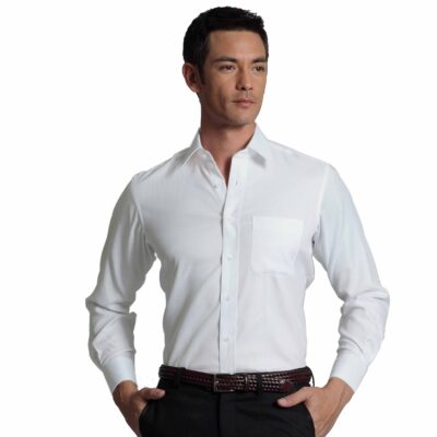 Arvind Men's Milky White Cotton Jacquard Weave Shirt Fabric