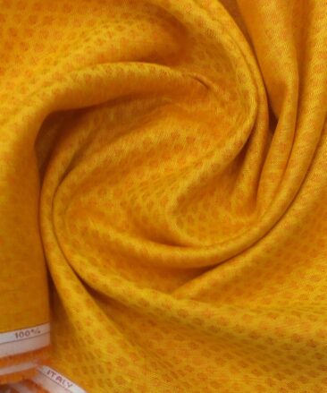 Cadini by Siyaram's  Orange 60 LEA 100% Pure Linen Kurta Fabric