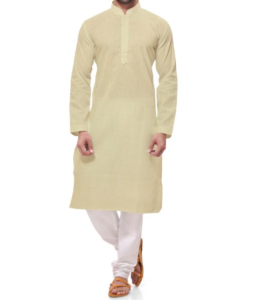 Nemesis ButterMilk Beige 100% Pure Linen Kurta Fabric