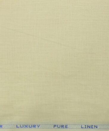 Nemesis ButterMilk Beige 100% Pure Linen Kurta Fabric