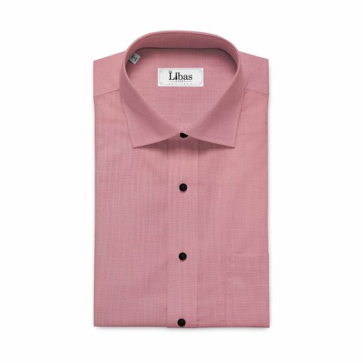 Soktas Men's Roselle Pink 120's Giza Cotton Pinpoint Oxford Shirt Fabric