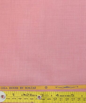 Soktas Men's Roselle Pink 120's Giza Cotton Pinpoint Oxford Shirt Fabric