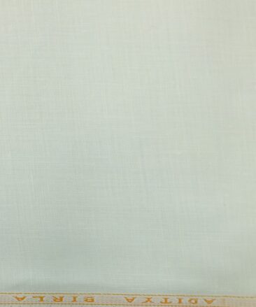 Linen Club Milky White 100% Pure Linen Self Design Unstitched Trouser Fabric