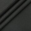 Mark & Peanni Black base with White Dobby Structure Premium Party Wear Two Piece Unstitched Suit Length Fabric (Unstitched - 3 Mtr)