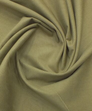 Arvind Fawn Beige Structured 98% Cotton Stretchable Corduroy Trouser Fabric (Unstitched - 1.30 Mtr)