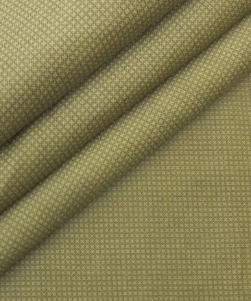 Arvind Fawn Beige Structured 98% Cotton Stretchable Corduroy Trouser Fabric (Unstitched - 1.30 Mtr)