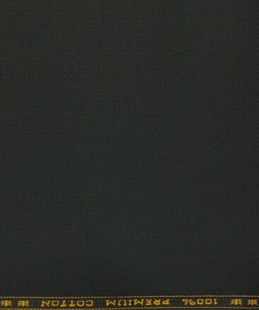 Arvind Black 100% Cotton Structured Trouser Fabric (Unstitched - 1.30 Mtr)