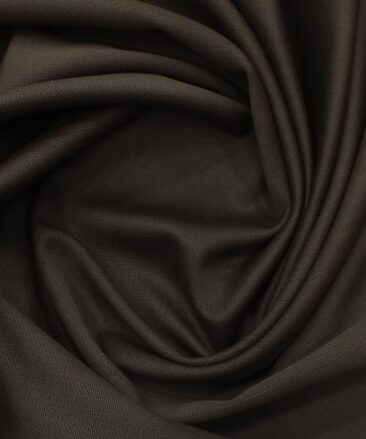 Arvind Brunetter Brown 100% Cotton Structured Trouser Fabric (Unstitched - 1.30 Mtr)