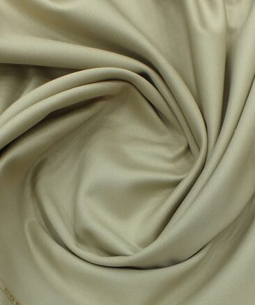 Arvind Oat Beige 100% Cotton Structured Trouser Fabric (Unstitched - 1.30 Mtr)