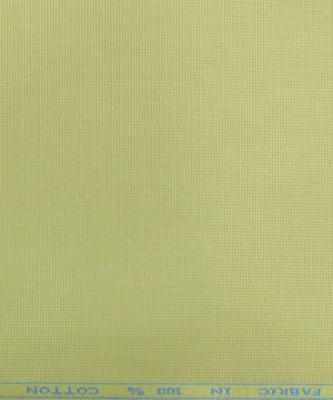 J.hampstead by Siyaram's Macaroon Beige 100% Cotton Structured Trouser Fabric (Unstitched - 1.30 Mtr)