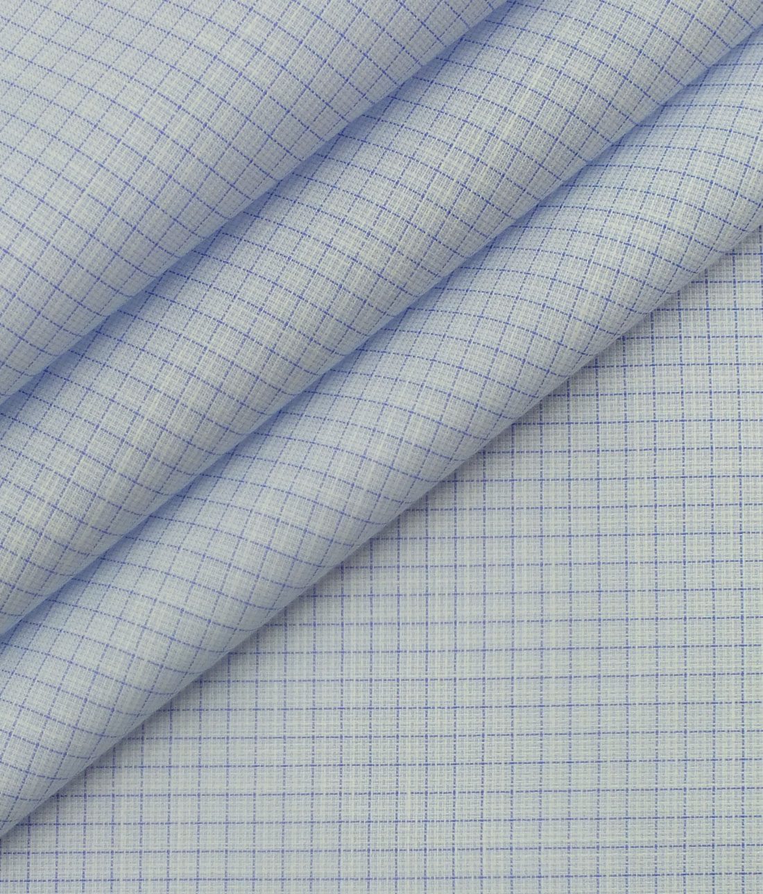 sky blue checks shirt