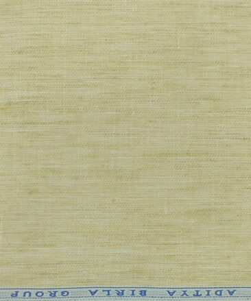 Linen Club Skinish Beige 100% European Linen Self Design Unstitched Trouser Fabric (1.30 M)