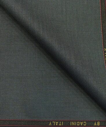 Cadini Italy by Siyaram's Dark Grey Structured Terry Rayon Trouser or 3 Piece Suit Fabric (Unstitched - 1.25 Mtr)