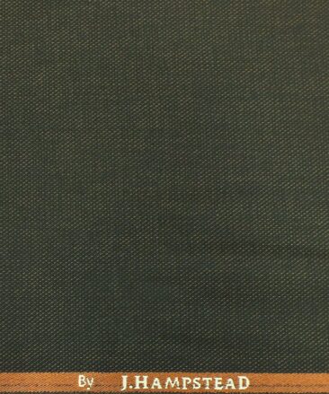 J.Hampstead by Siyaram's Dark Coffee Brown Self Structured Poly Viscose Trouser or 3 Piece Suit Fabric (Unstitched - 1.25 Mtr)