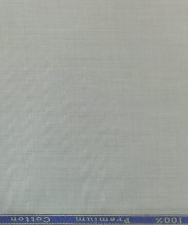 Solino Light Grey 100% Premium Cotton Fil-a-Fil Shirt Fabric (1.60 M)