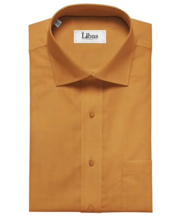 Solino Tangerine Orange 100% Giza Cotton Oxford Shirt Fabric (1.60 M)