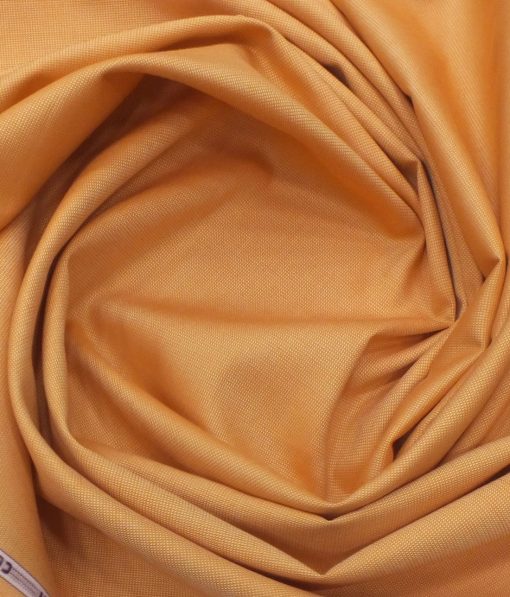 Solino Tangerine Orange 100% Giza Cotton Oxford Shirt Fabric (1.60 M)