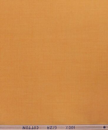 Solino Tangerine Orange 100% Giza Cotton Oxford Shirt Fabric (1.60 M)