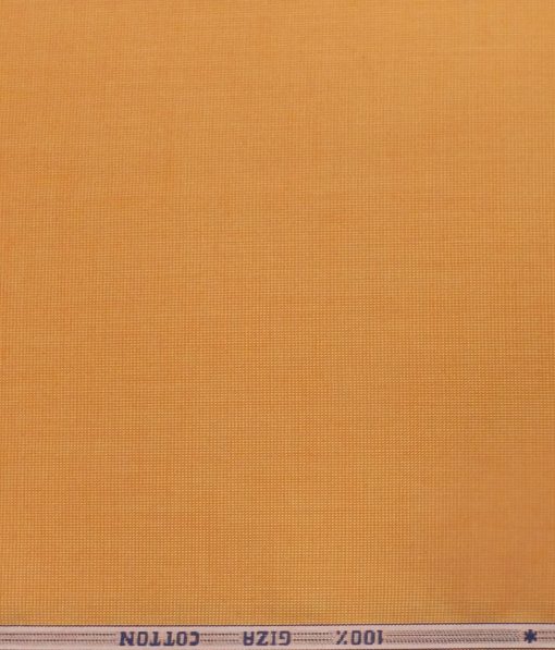 Solino Tangerine Orange 100% Giza Cotton Oxford Shirt Fabric (1.60 M)