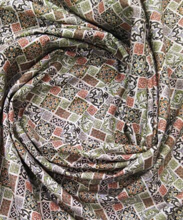 Raymond Multi Color 100% Giza Cotton Digital Print Luxury Shirt Fabric (1.60 M)