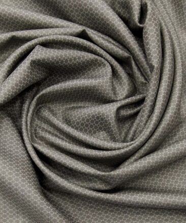 Raymond Pistachious Medium Grey 100% Giza Cotton 2 Ply Dobby Shirt Fabric (1.60 M)