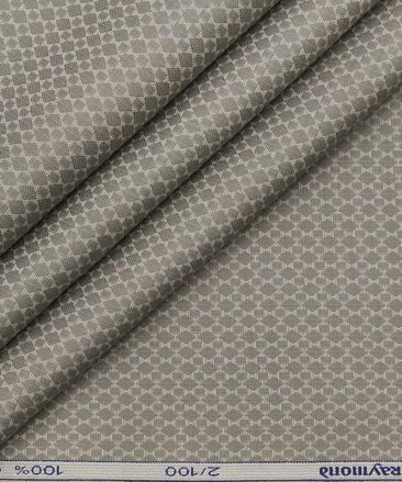 Raymond Pistachious Medium Grey 100% Giza Cotton 2 Ply Dobby Shirt Fabric (1.60 M)