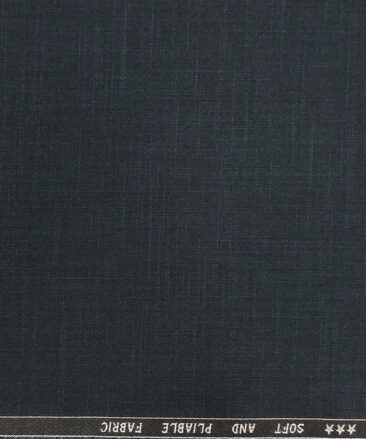 Raymond Dark Turquoise Green Self Design Poly Viscose Unstitched Fabric (1.25 Mtr) For Trouser