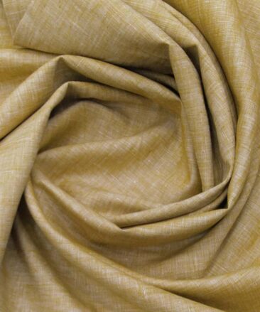 Raymond Biscotti Beige 100% Pure Linen Self Design Premium Unstitched Trouser Fabric (1.30 M)