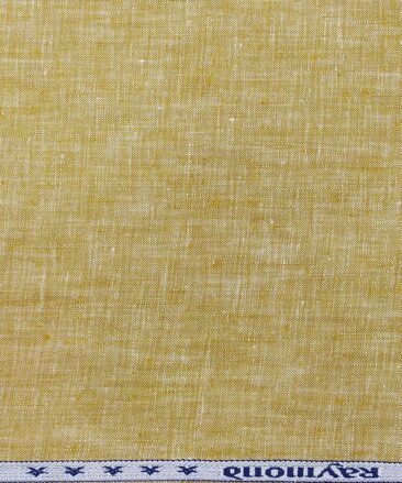 Raymond Biscotti Beige 100% Pure Linen Self Design Premium Unstitched Trouser Fabric (1.30 M)