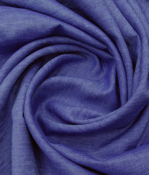 Raymond Blue 100% Pure Linen Self Design Premium Unstitched Trouser Fabric (1.30 M)