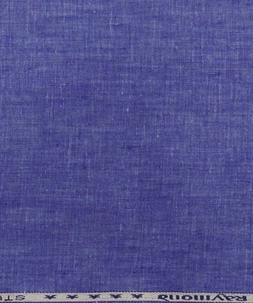 Raymond Blue 100% Pure Linen Self Design Premium Unstitched Trouser Fabric (1.30 M)