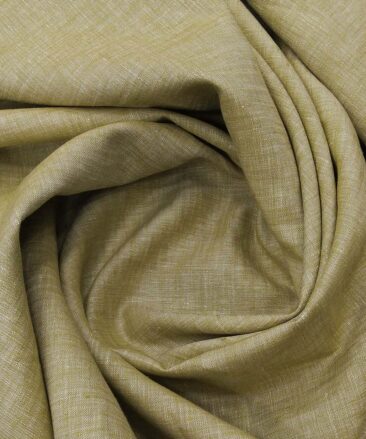 Raymond Sand Castle Beige 100% Pure Linen Self Design Premium Unstitched Trouser Fabric (1.30 M)