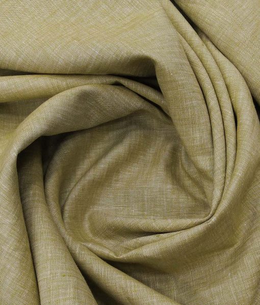 Raymond Sand Castle Beige 100% Pure Linen Self Design Premium Unstitched Trouser Fabric (1.30 M)