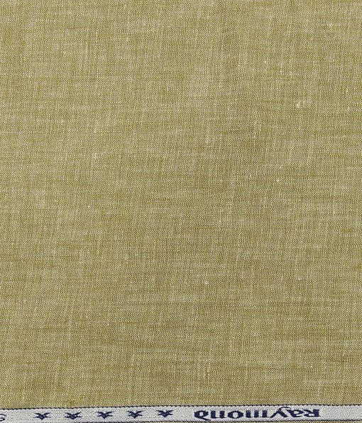 Raymond Sand Castle Beige 100% Pure Linen Self Design Premium Unstitched Trouser Fabric (1.30 M)