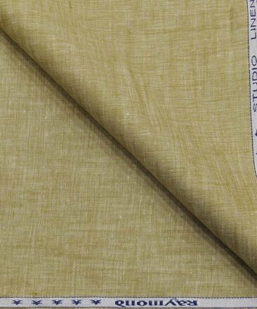 Raymond Sand Castle Beige 100% Pure Linen Self Design Premium Unstitched Trouser Fabric (1.30 M)