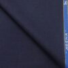 Cadini Italy by Siyaram's Dark Royal Blue Self Design Super 90's 20% Merino Wool  Unstitched Trouser Fabric (1.25 Mtr)