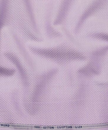 Raymond Lavnder Purple 100% Egyptian Giza Cotton Structured Shirt Fabric (1.60 M)