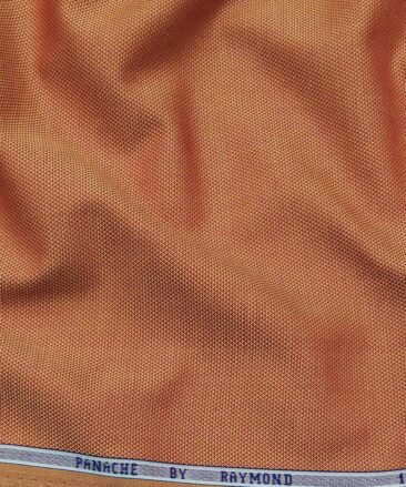 Raymond Ginger Orange 100% Premium Cotton Structured Shirt Fabric (1.60 M)