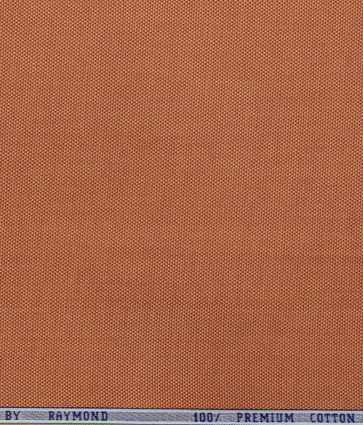 Raymond Ginger Orange 100% Premium Cotton Structured Shirt Fabric (1.60 M)