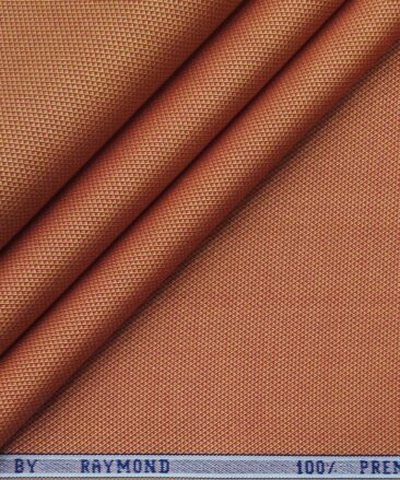 Raymond Ginger Orange 100% Premium Cotton Structured Shirt Fabric (1.60 M)