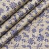 Raymond Beige & Blue 100% Giza Cotton Floral Print Shirt Fabric (1.60 M)