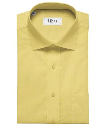 Giza House by Soktas Tuscan Yellow 100% Egyptian Giza Cotton Jacquard Shirt Fabric (1.60 M)