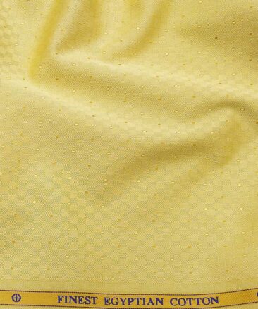 Giza House by Soktas Tuscan Yellow 100% Egyptian Giza Cotton Jacquard Shirt Fabric (1.60 M)