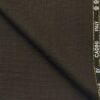 Cadini Italy by Siyaram's 60% Merino Wool Super 140's Dark Brown Structured Unstitched Exotic Suit Fabric (3.25 Meter)